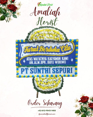 Papan Bunga Duka di Sentul