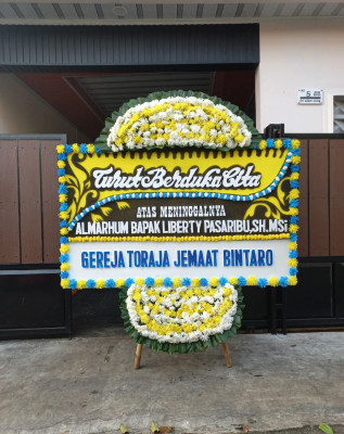 Papan Bunga Duka di Sentul