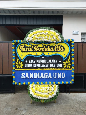 Papan Bunga Duka di Sentul